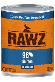 Rawz 96% Salmon Pate Canned Dog Food,12.5oz