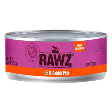 Rawz 96% Rabbit Pate Canned Cat Food, 3oz