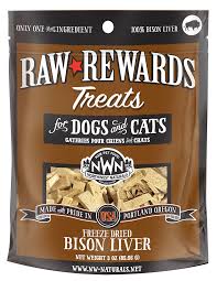 Northwest Naturals Raw Rewards Treats Bison Liver, 3oz