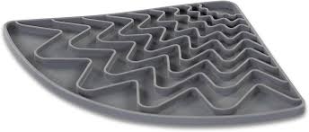 Messy Mutts Dog Licking Mat Triangle, Grey