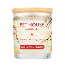 Vanilla Creme Brulee Pet House Candle
