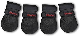 Ultra Paws Black Durable Dog Boots, Extra Large