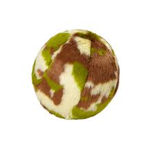 Fluff & Tuff Camo Ball Dog Toy