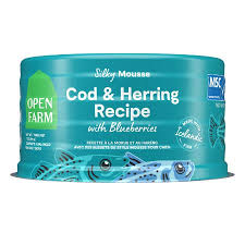 Open Farm GF Cod & Herring w/ Blueberries Silky Mousse, 7oz