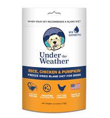 Under the Weather Freeze Dried Bland Diet Chicken, Rice & Pumpkin w/Electrolytes, 6oz