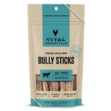 Vital Essentials RAW BAR Freeze-Dried Raw Bully Sticks Dog Snacks
