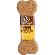 Etta Says Cookie Crunchers Peanut Butter Dog Biscuit Dog Treat, 1oz