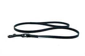 Pro-Mohs BioThane Snap Leash 3/8"X6', Black