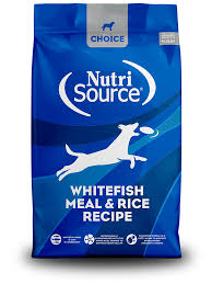 Nutrisource Choice Whitefish & Rice, 30lbs