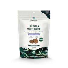 Pet Releaf Stress Releaf Peanut Butter & Carob CBD Edibites for Large Dogs