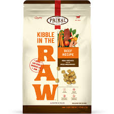Primal Cat Kibble in the Raw, Beef, 1.5lbs