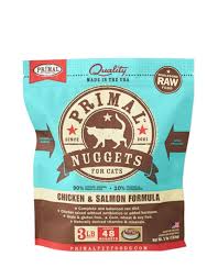Primal Raw Chicken and Salmon Cat Food, 3lbs