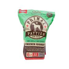 Primal Frozen Chicken Patties, 6 LBS