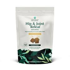 Pet Releaf Hip & Joint Releaf Peanut Butter & Banana CBD Edibites for Large Dogs