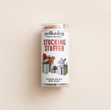Polkadog Holiday Mini Tube: Stocking Stuffer, Chicken Little Bits, 2oz