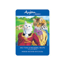 Rawz Aujou Tuna & Mackerel Cat Food Pouch, 2.5oz