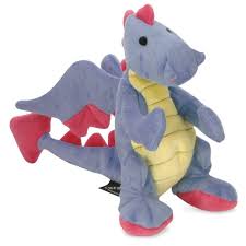 goDog Blue Dragon w/Chew Guard Plush Dog Toy, L