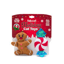 Fabcat Holiday Gingerbread & Peppermint, 2pk