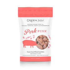Green JuJu Dog Freeze-Dried Pork Pink Topper, 3oz