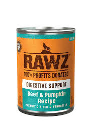 Rawz Digestive Beef & Pumpkin Pate Canned Dog Food, 12.5oz