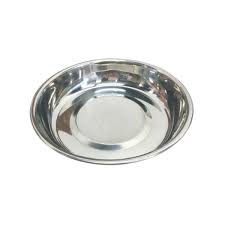 Messy Cats Stainless Saucer Shaped Bowl