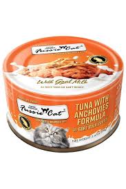 Fussie Cat Tuna & Anchovy with Goat Milk, 2.47oz