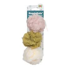 HuggleHounds Cat Fluferific Ball, 3pk
