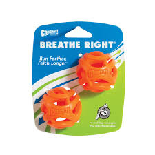 Chuckit Breathe Right Small Fetch Ball, 2pk