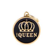 MyFamily Charms Big Circle The Queen ID Tag