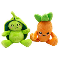 SnugArooz Carrot and Pea 4", 2pk