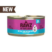 Rawz 96% Chicken, Chicken Liver & Goat's Milk Pate Canned Cat Food, 5.5oz