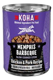 Koha Memphis Barbeque Canned Dog Food, 12.7oz