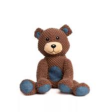 Fabdog Honey Bear Plush Dog Toy, L