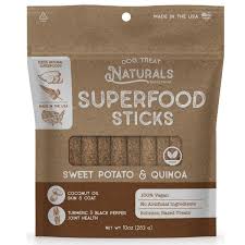 Dog Treat Naturals Sweet Potato Superfood Sticks, 10oz