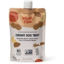 West Paw Creamy PB Sweet Potato Dog Treat, 6.2oz