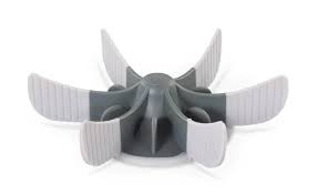 Messy Mutts Slow Feeder Bowl Insert with Suction Cool Grey, 7.5" x 2"