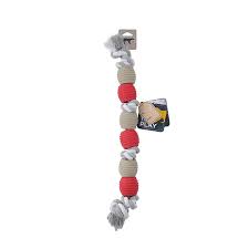 Tall Tails Holiday Tpr & Rope Tug Toy, 20"