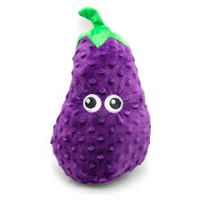 Thoozy Eggplant Plush Toy, 10"