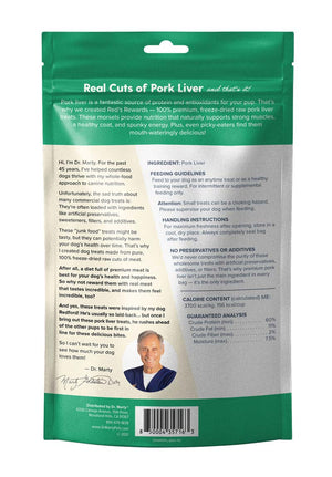 Dr. Marty Freeze-Dried Reds Rewards Pork Liver Treat, 4oz