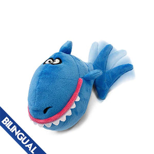 goDog Action Shark Plush Dog Toy