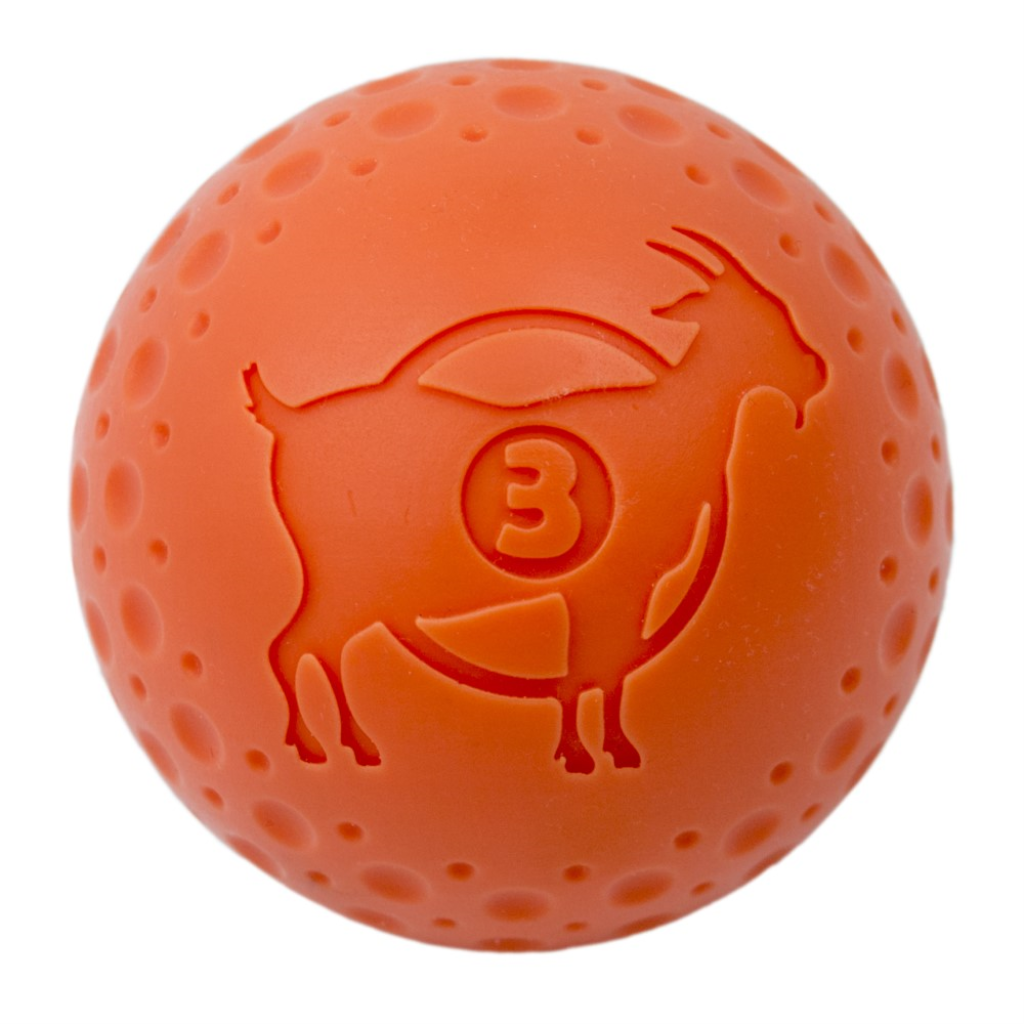 Tall Tails Dog Goat Ball Orange, 3"