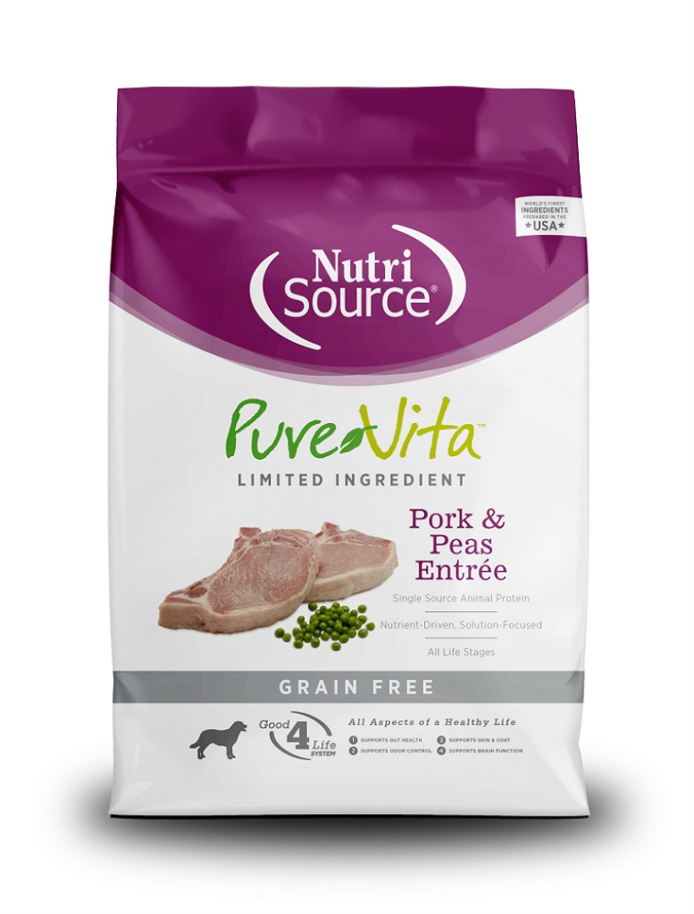 Pure Vita Pork & Pea Dog Food, 25lbs