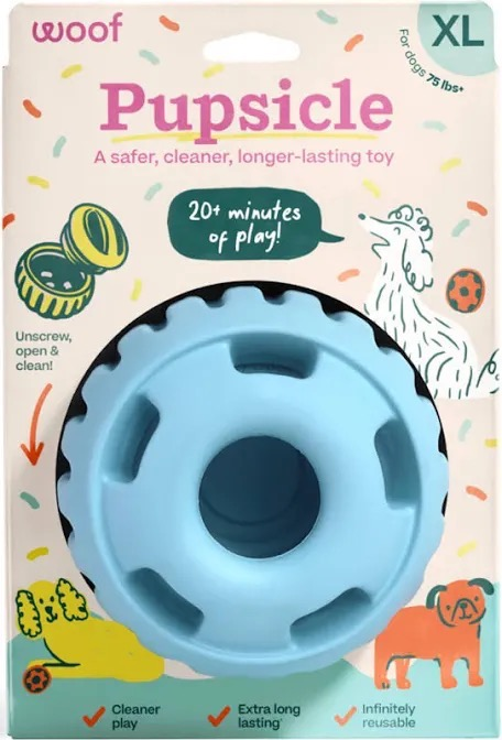 Woof Pupsicle Toy Blue, XL