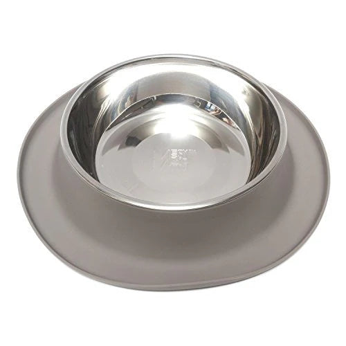 Messy Mutts Single Silicone Feeder Bowl Grey, XL