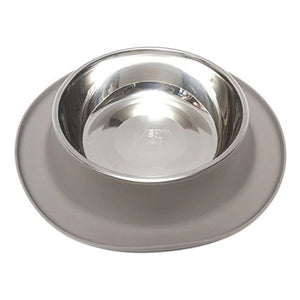 Messy Mutts Single Silicone Feeder Bowl Grey, XL