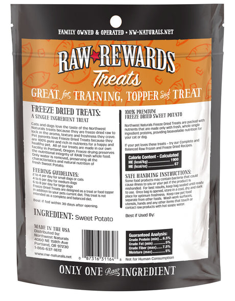 Northwest Naturals Dog Freeze Dried Sweet Potato Treats, 2oz