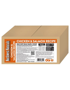 Northwest Naturals Bulk Bar Box Chicken&Salmon, 25lbs