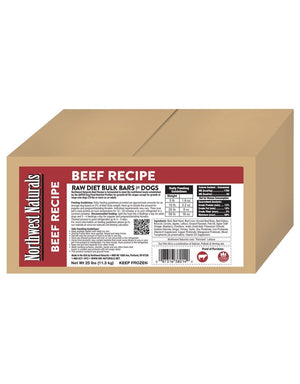 Northwest Naturals Frozen Beef Bar, 25lbs