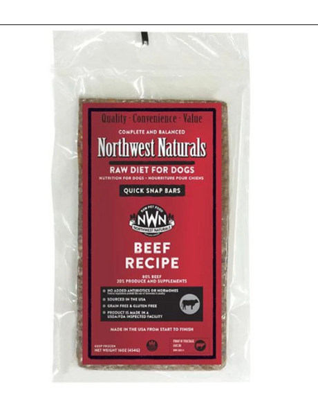 Northwest Naturals Frozen Beef Bar, 25lbs