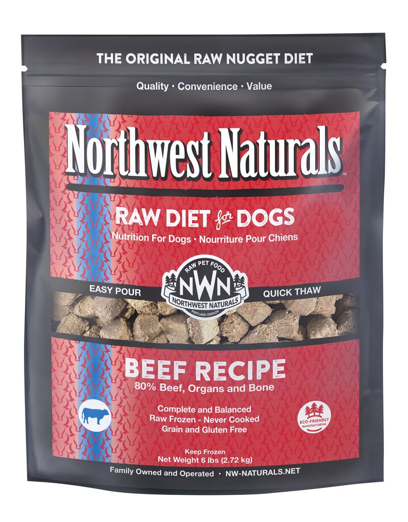 Northwest Naturals Frozen Beef Nuggets, 6lbs